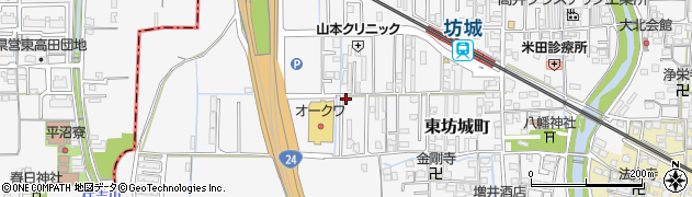 奈良県橿原市東坊城町240-24周辺の地図