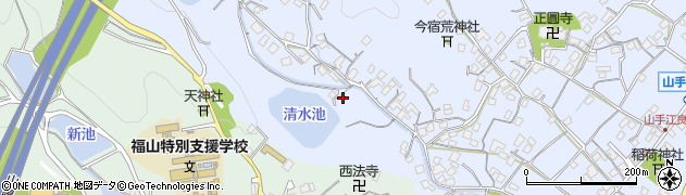広島県福山市山手町1885周辺の地図