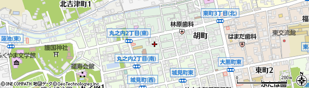 広島県福山市本町周辺の地図