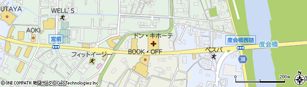 ドン・キホーテ伊勢店周辺の地図