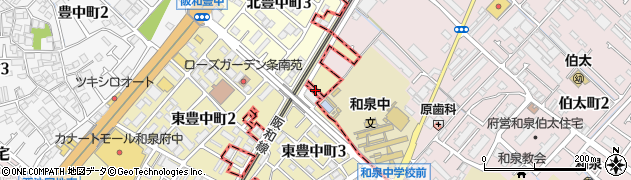 大阪府和泉市伯太町1丁目1周辺の地図
