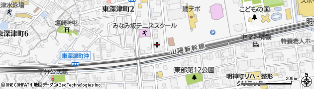 アシナトランジット株式会社　福山事務所周辺の地図