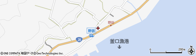 兵庫県淡路市釜口614周辺の地図