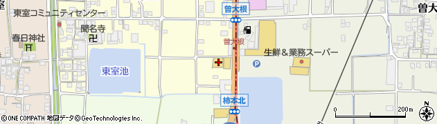 奈良日産高田店周辺の地図