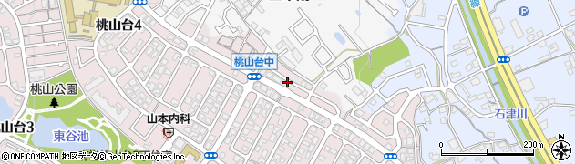 桃山台すみれ広場周辺の地図