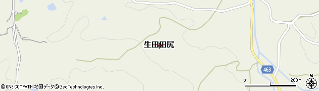 兵庫県淡路市生田田尻周辺の地図