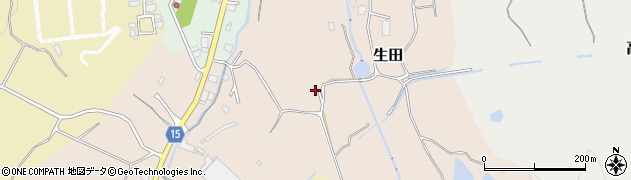奈良県桜井市生田616周辺の地図