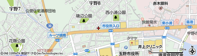 株式会社ダテ薬局　宇野店周辺の地図