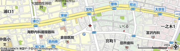 利休饅頭宮町支店周辺の地図