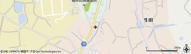 奈良県桜井市生田664周辺の地図