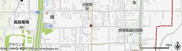 大和高田出簡易郵便局周辺の地図