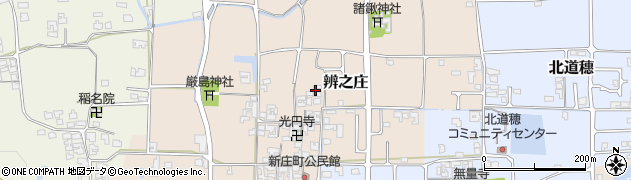 奈良県葛城市辨之庄周辺の地図