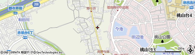 大阪府堺市南区野々井922周辺の地図