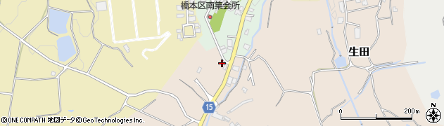 奈良県桜井市生田680周辺の地図