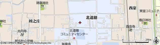 奈良県葛城市北道穗周辺の地図
