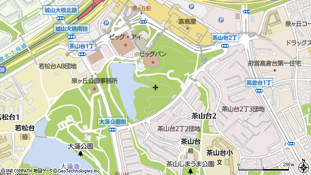 〒590-0115 大阪府堺市南区茶山台の地図