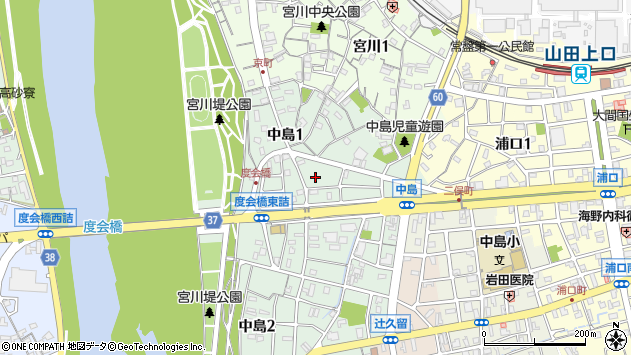 〒516-0067 三重県伊勢市中島の地図