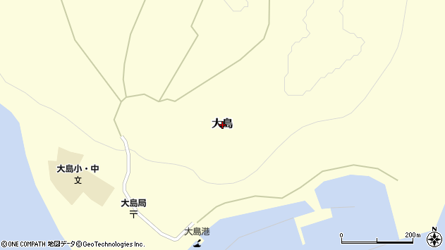 〒758-0003 山口県萩市大島の地図