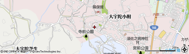 奈良県宇陀市大宇陀小附1087周辺の地図