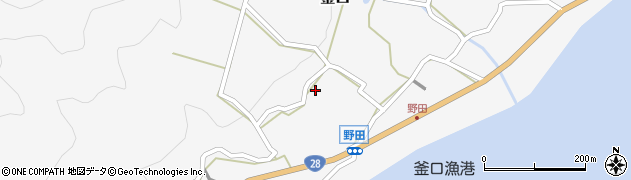 兵庫県淡路市釜口570周辺の地図