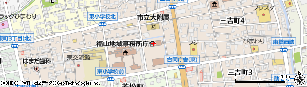 広島地方検察庁　福山支部周辺の地図