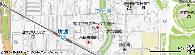 奈良県橿原市東坊城町572周辺の地図
