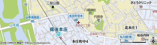 本庄町宮本周辺の地図