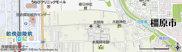 奈良県橿原市城殿町217周辺の地図