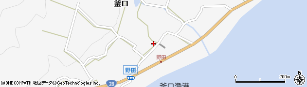 兵庫県淡路市釜口668周辺の地図