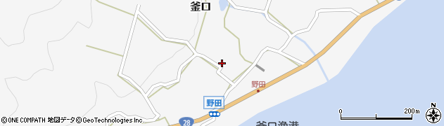 兵庫県淡路市釜口691周辺の地図
