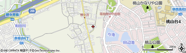 大阪府堺市南区野々井918周辺の地図