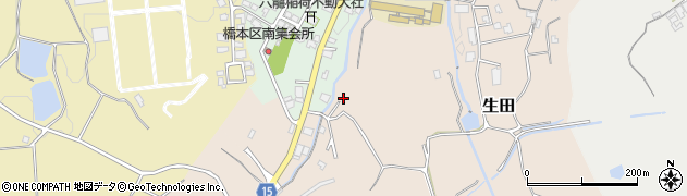 奈良県桜井市生田644周辺の地図