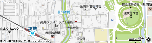 奈良県橿原市東坊城町705-5周辺の地図