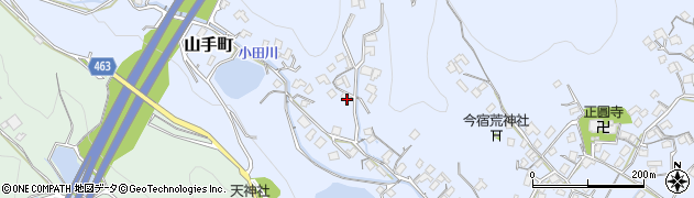 広島県福山市山手町2166周辺の地図