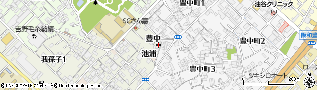 大阪府泉大津市豊中104周辺の地図