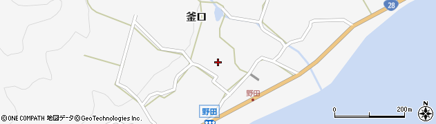 兵庫県淡路市釜口693周辺の地図