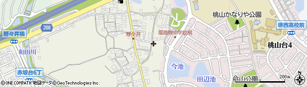 大阪府堺市南区野々井912周辺の地図