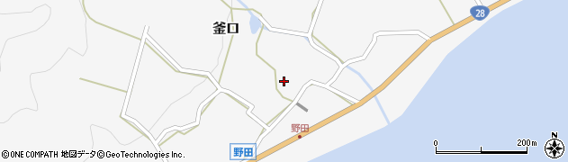 兵庫県淡路市釜口684周辺の地図