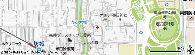 奈良県橿原市東坊城町705周辺の地図