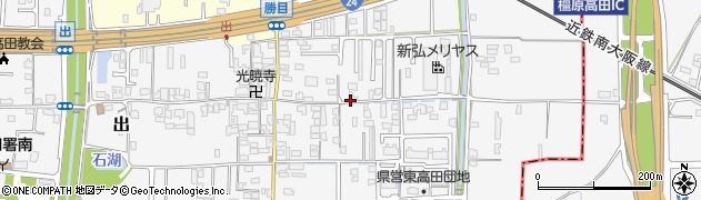 奈良県大和高田市出周辺の地図