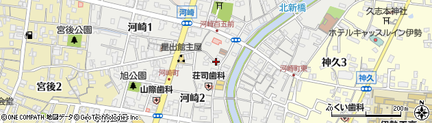 千代美容院河崎店周辺の地図