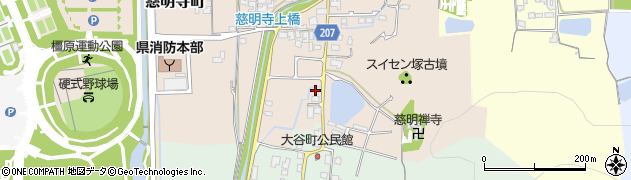 奈良県橿原市慈明寺町298周辺の地図