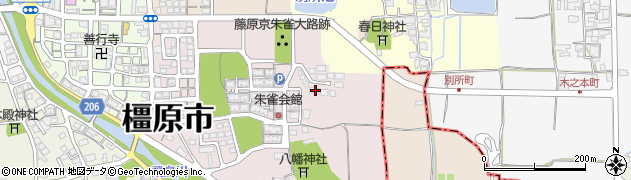 奈良県橿原市上飛騨町38-1周辺の地図
