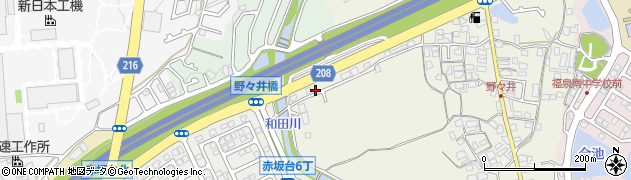 大阪府堺市南区野々井255周辺の地図