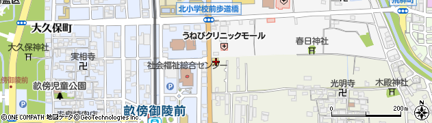 奈良県橿原市城殿町1-7周辺の地図