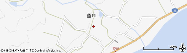 兵庫県淡路市釜口721周辺の地図