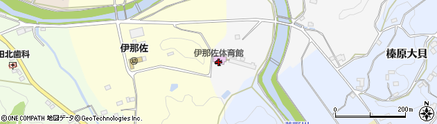 伊那佐体育館周辺の地図