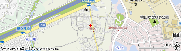 大阪府堺市南区野々井900周辺の地図