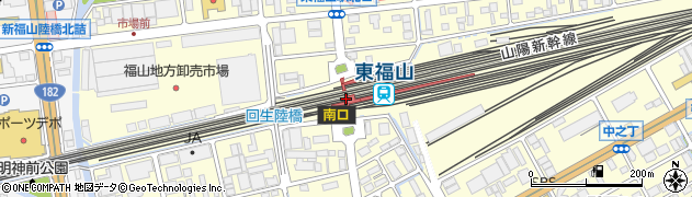 東福山駅周辺の地図