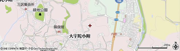 奈良県宇陀市大宇陀小附周辺の地図